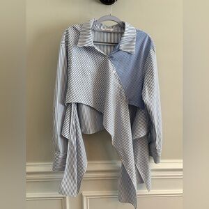 STORETS Striped Wrap Shirt